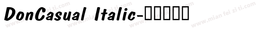 DonCasual Italic字体转换